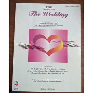 Pop Songs for The Wedding Sheet Music Book